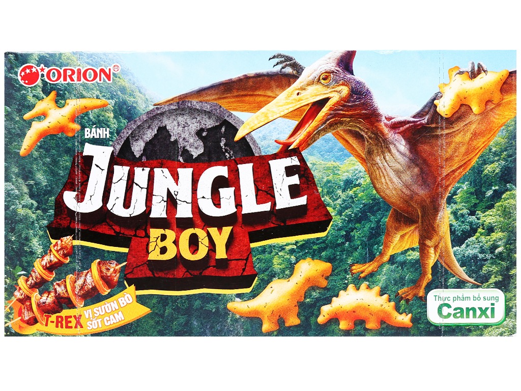 Bánh Cá Jungle Boy Orion T-Rex Vị Sườn Bò Sốt Cam (Hộp 35g)