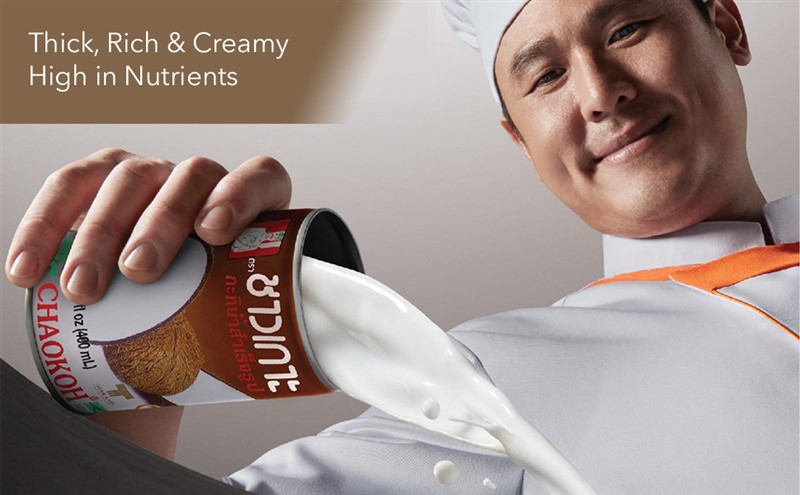 Nước cốt dừa ChaoKoh Coconut Cream 400ml Thái Lan