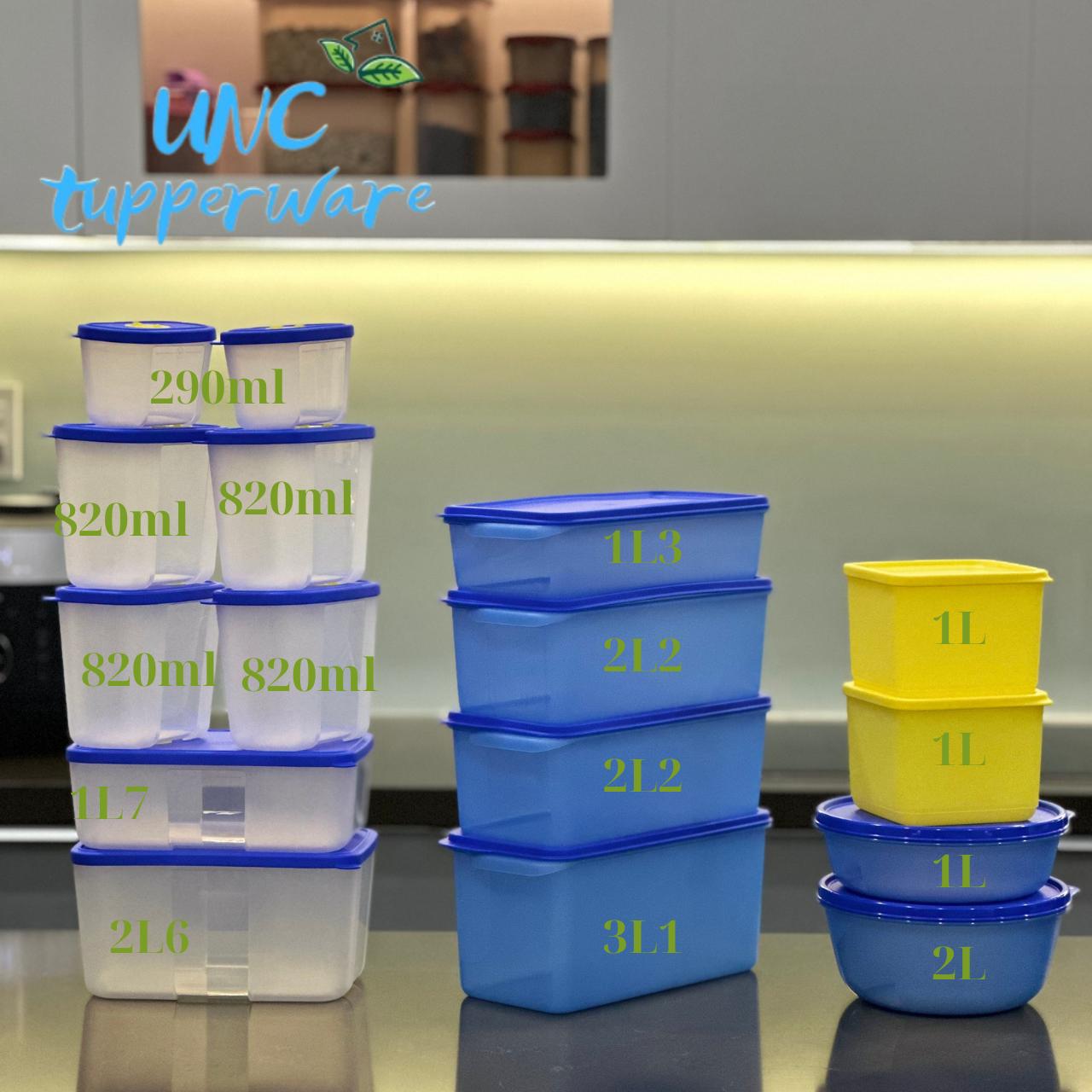 Bộ hộp trữ mát & trữ đông Tupperware Modern Set 16