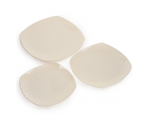 [HCM]Đĩa Nhựa Melamine Vuông Vân Đá Kem