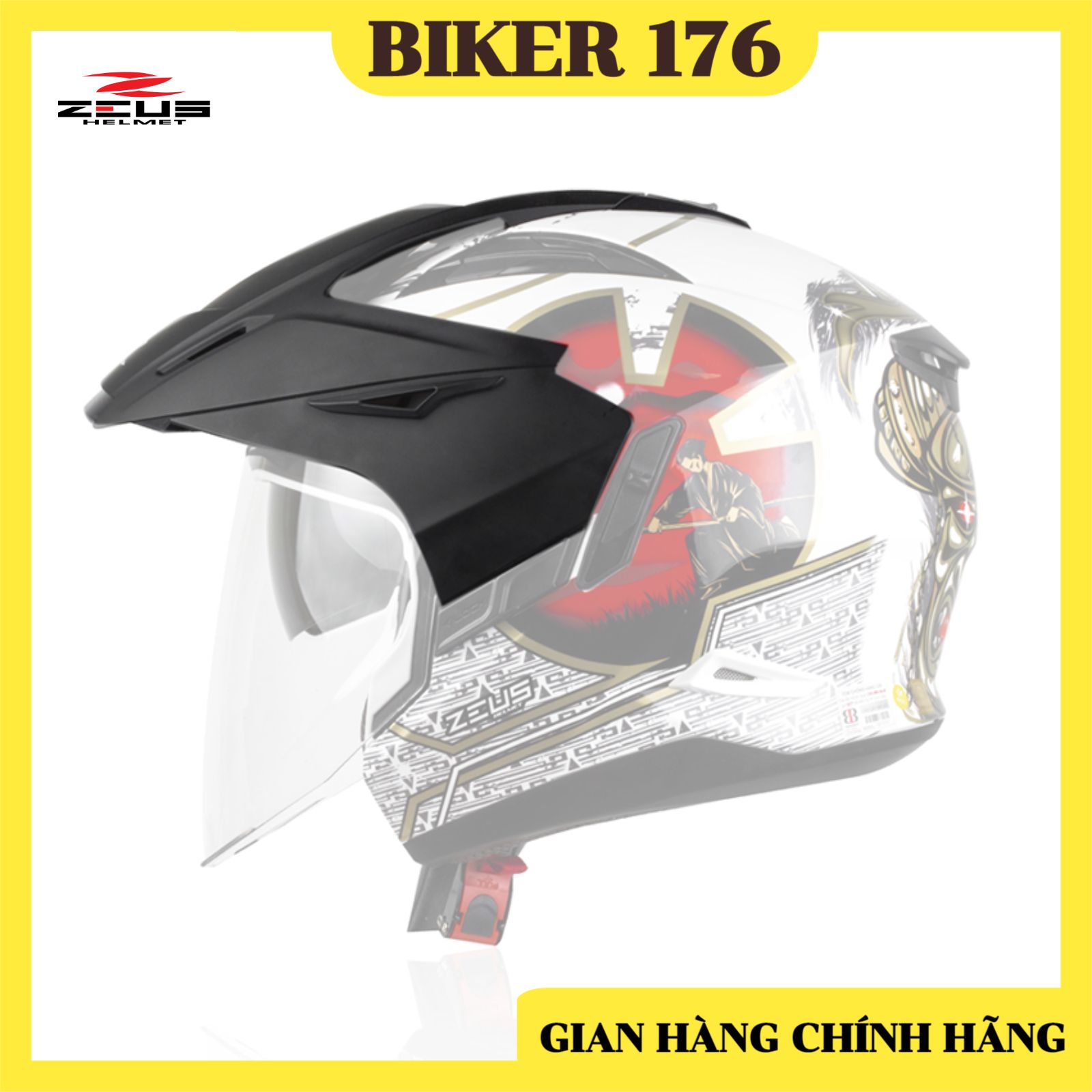 Mái che mũ bảo hiểm zeus 613b