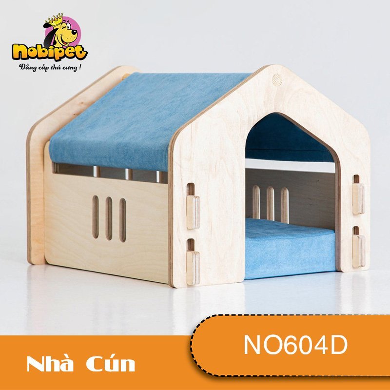 Nhà Ngủ Gỗ Lắp Ráp Sky Cho Chó Mèo NO604D SIZE S cho Chó Mèo dưới 2 Kg (nhiều màu)