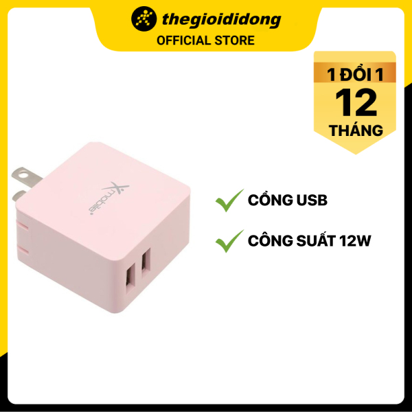 Adapter Sạc 3.4A Dual Xmobile DS730