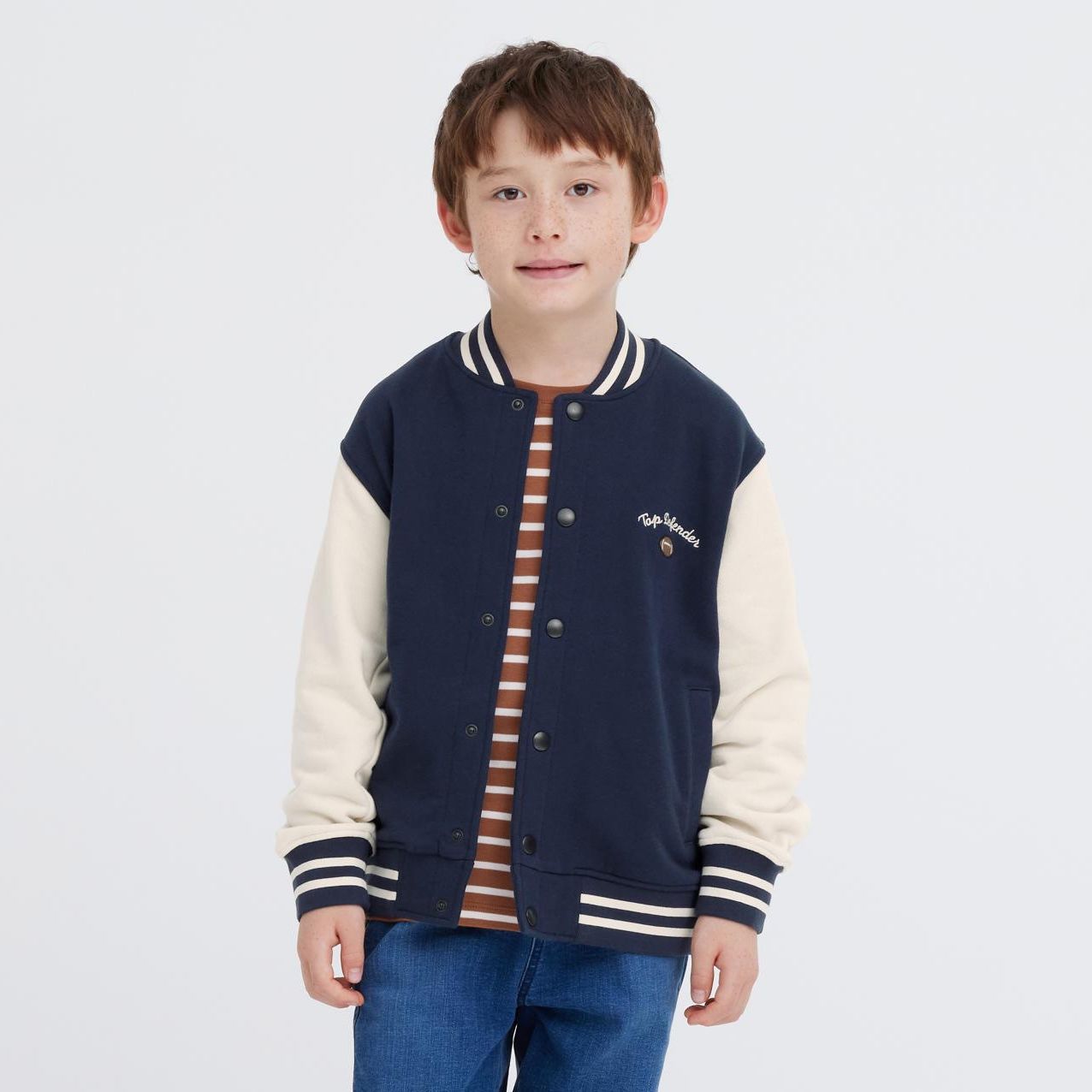 [Auth Uniqlo] Áo Khoác Bomber Nỉ Trẻ Em - Tag Nhật
