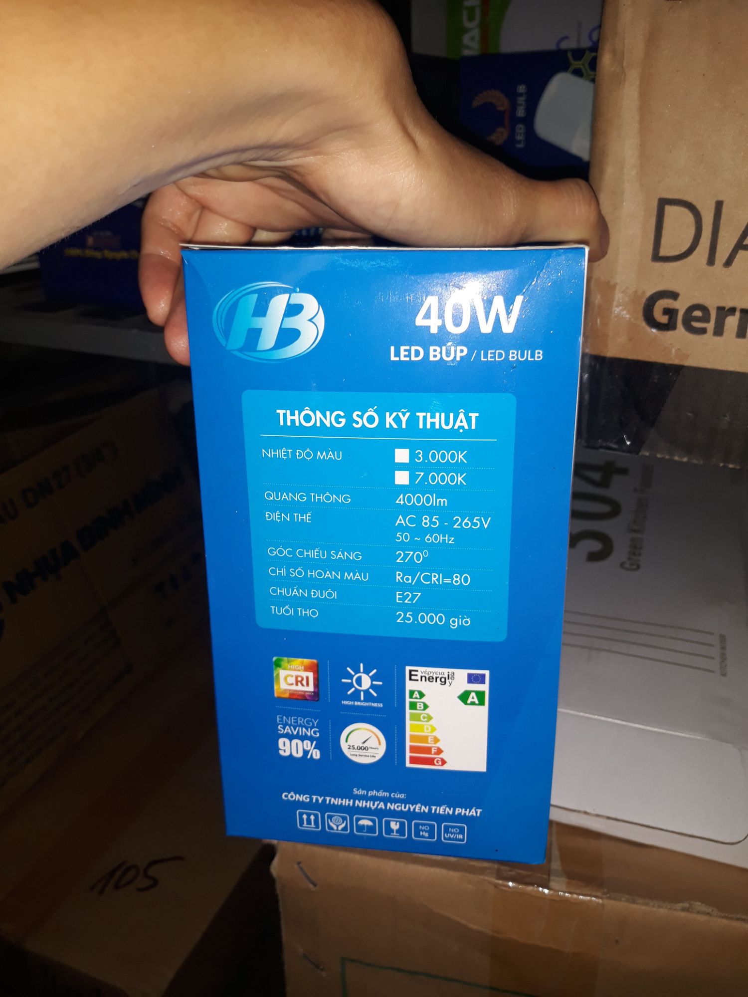 Bóng đèn led búp 40w