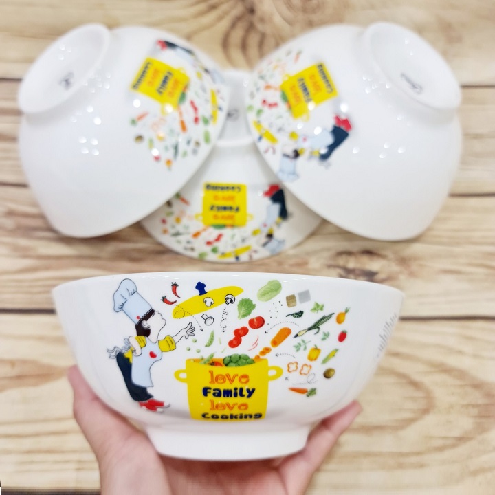 [HCM]tô sứ trắng ăn cơm - tô sứ trắng