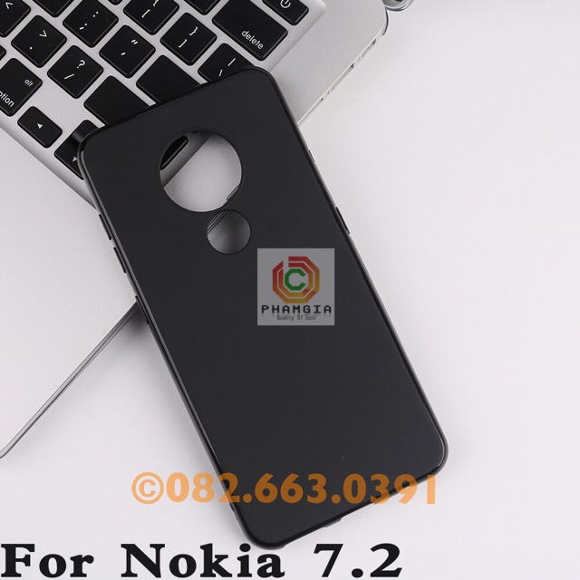 Ốp lưng Nokia 7.2 nokia 6.2 dẻo trong suốt, dẻo đen (mới nhất)