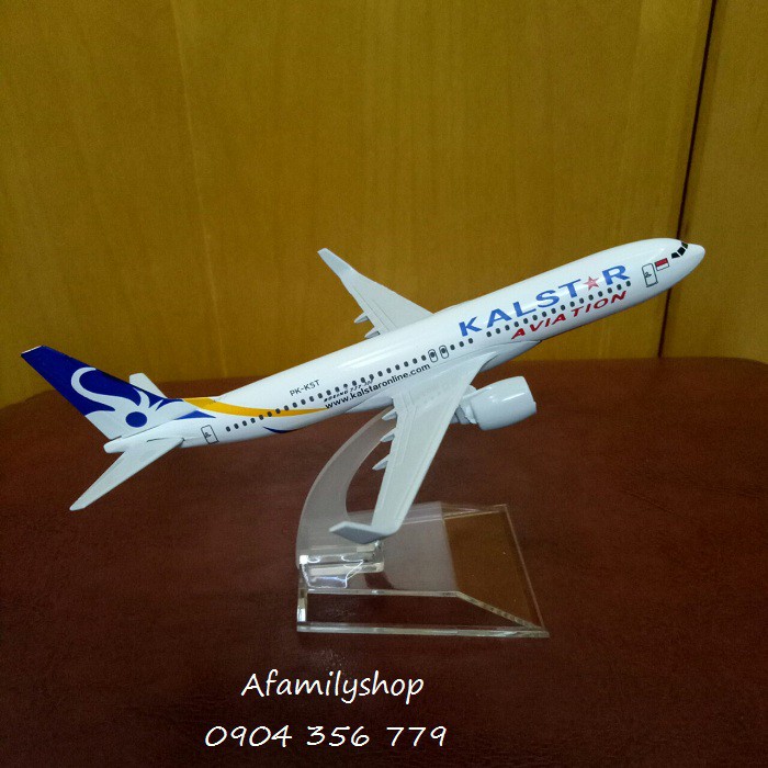 Mô hình máy bay tĩnh B737 Kalstar Aviation 16cm