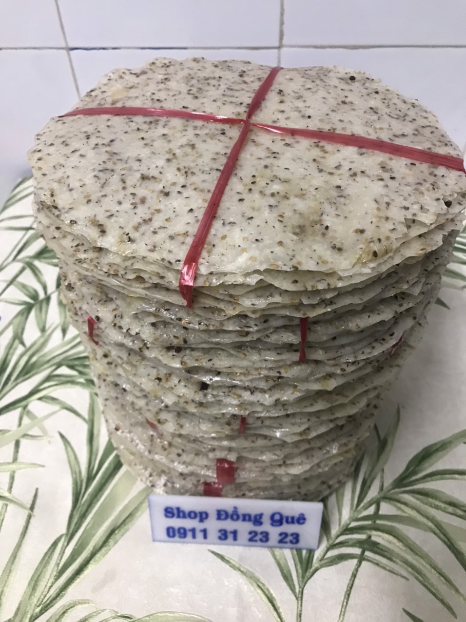 [HCM]BÁNH TRÁNG NƯỚNG NƯỚC CỐT DỪA MÈ VÀNG