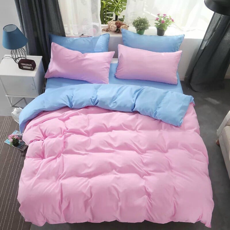 Bộ CHĂN GA GỐI COTTON POLY Nhập Khẩu - Trơn