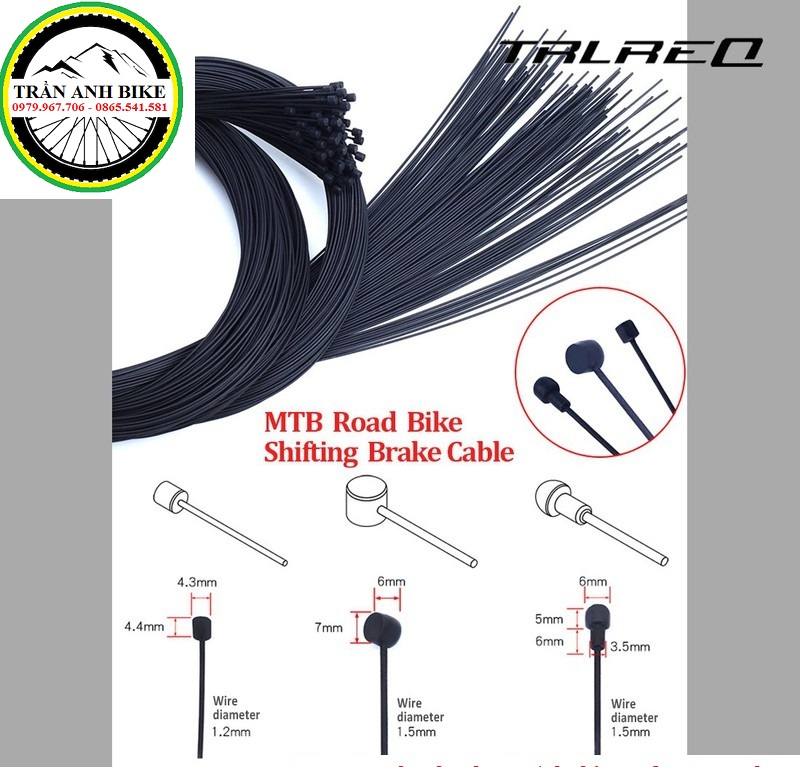 Ruột Dây Đề Xe Đạp TRLREQ lõi TEFLON Không Rỉ
