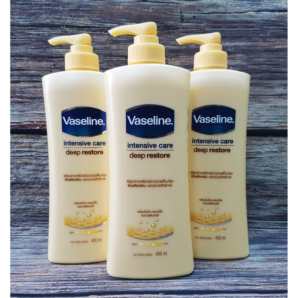 Sữa Dưỡng Thể Trắng Da Vaseline Intensive Care Deep Restore Thái Lan 350ml