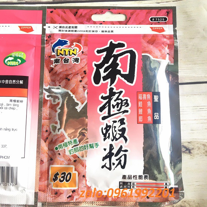 COMBO 3 GÓI MỒI CÂU TOM NAM CỰC NTN #7525 CHUYÊN RÔ PHI - NTN 7525