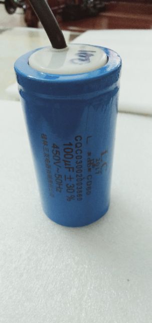 Tụ khởi động mô tơ 100uf 450v
