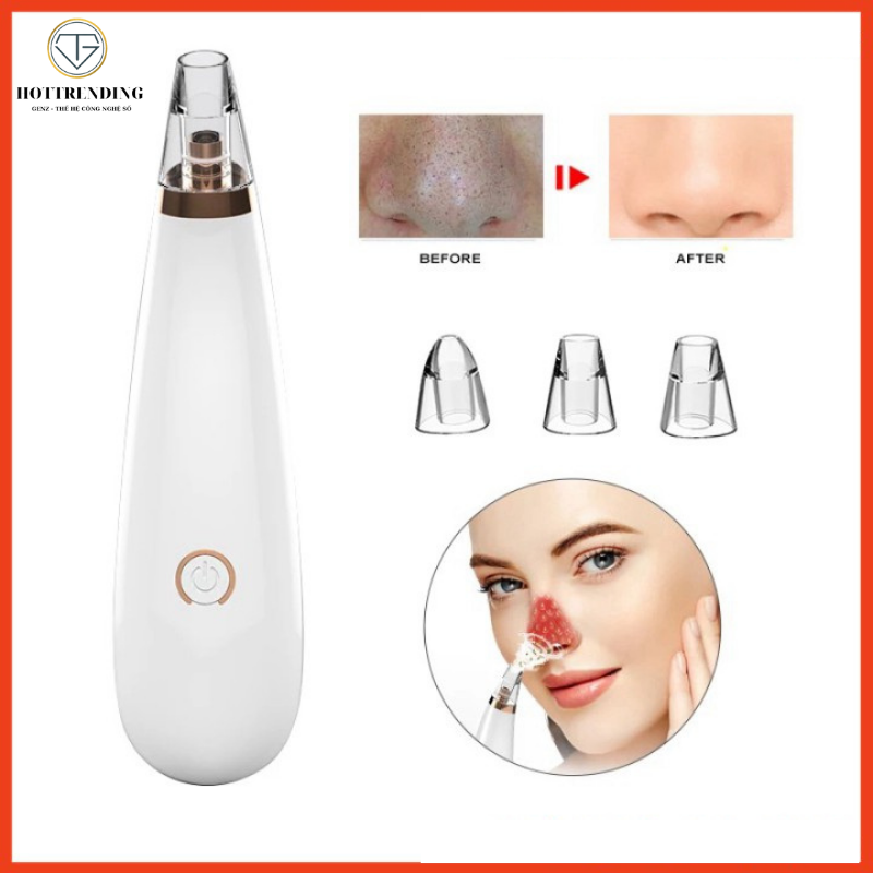 Máy hút mụn mini cầm tay - 3 đầu hút siêu tiện lợi - hút sạch mụn đầu đen, mụn cám, nhân mụn, dầu thừa 01