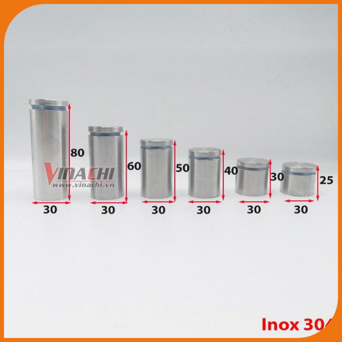 Ốc chân kính inox - 30 mm (cái )