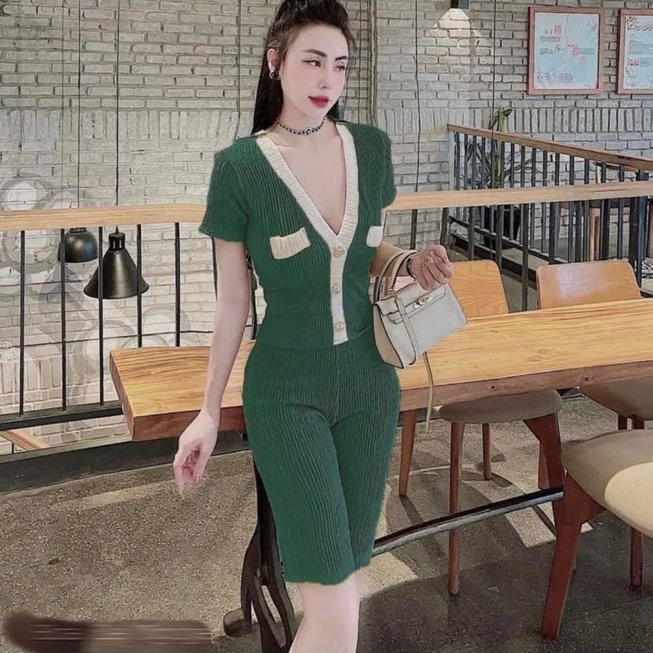 SET BỘ ĐŨI NGỐ THỜI TRANG ĐAN CHÉO DỄ THƯƠNG