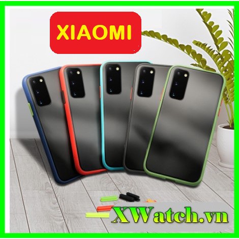 Ốp lưng xiaomi mi 10t pro / note 9s / mi 8 / note 8 / note 8 pro / note7 / redmi 8 8a 10x 4g cao su non trong nhám màu
