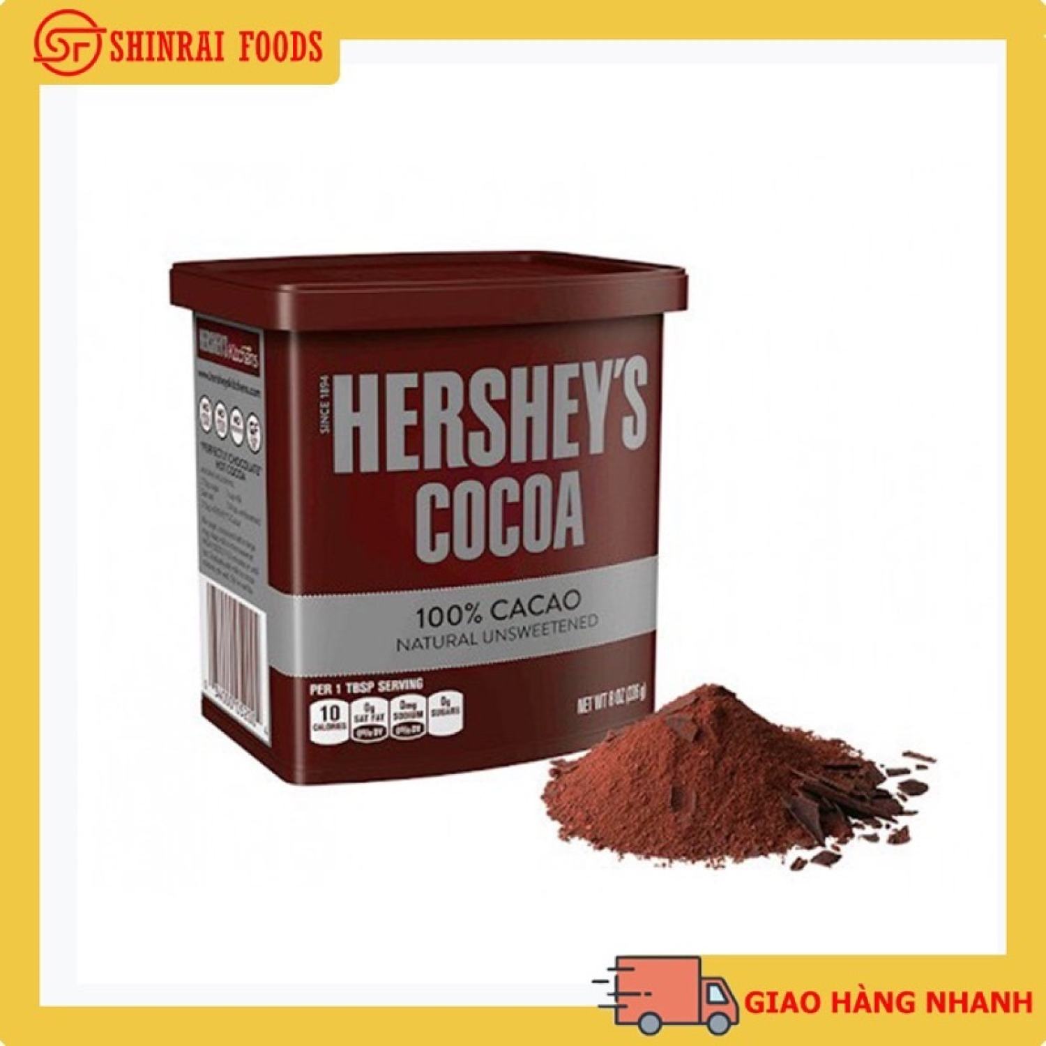 Bột Cacao Nguyên Chất Hershey s Cocoa 226g