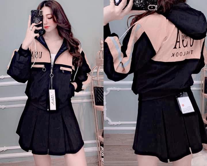 Áo khoác dù 2 lớp - mịn mát - logo thêu - sp y hình