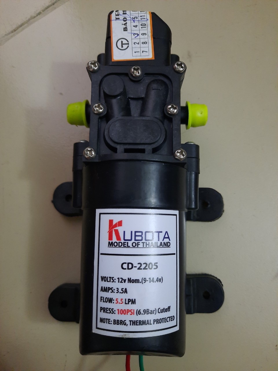 máy bơm mini tăng áp lực nước 12v rửa xe máy
