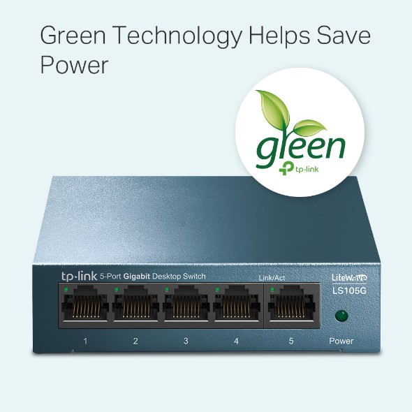 Bộ chia mạng 5 cổng gigabit tp-link ls105g 10/100/1000mbps vỏ kim loại - switch chia mạng