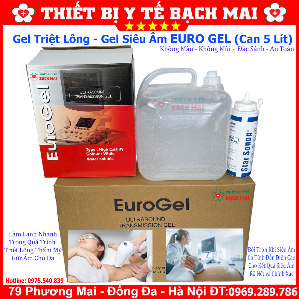 Gel Triệt Lông Euro Gel [Can5 Lít]