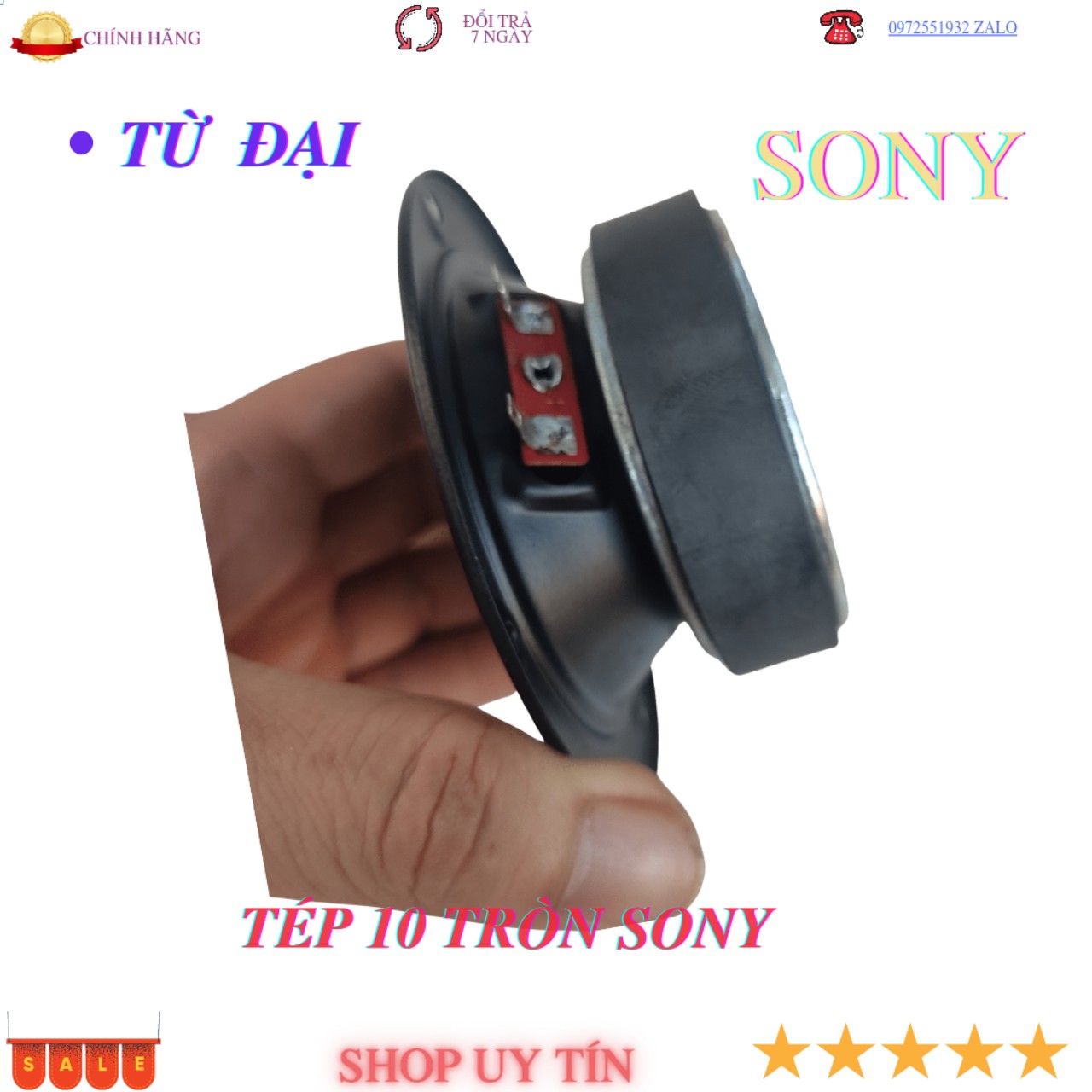 Đôi loa treble 10cm sony từ đại màng giấy cao cấp