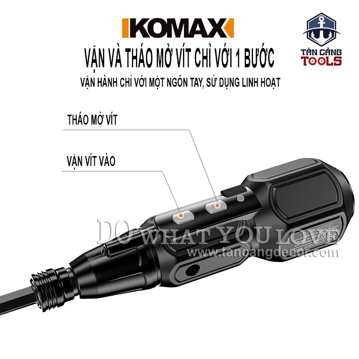 Máy Vặn Vít Điện Tử Sạc USB Komax 4.2V