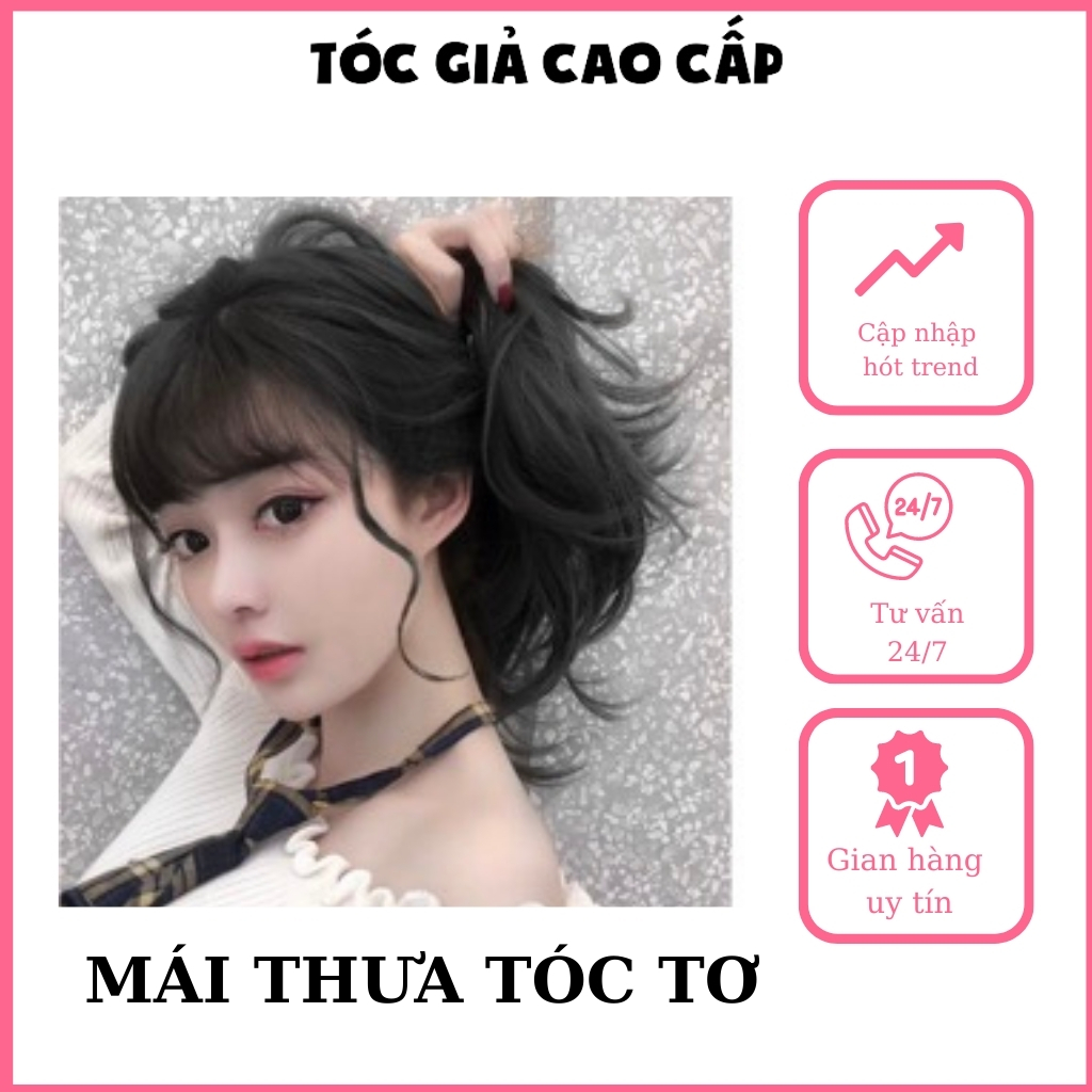Tóc mái giả ❤️FREESHIP❤️ Tóc mái thưa bát xoăn