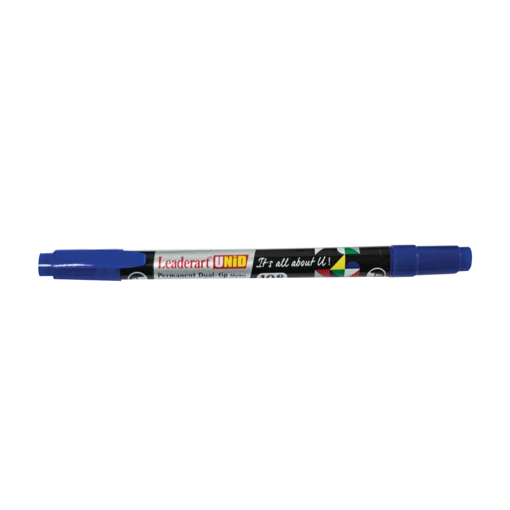 1 Chiếc Bút dạ kính 2 đầu Leaderart 108 (10/1440) -Xanh/Đen/ Đỏ (Chiếc)