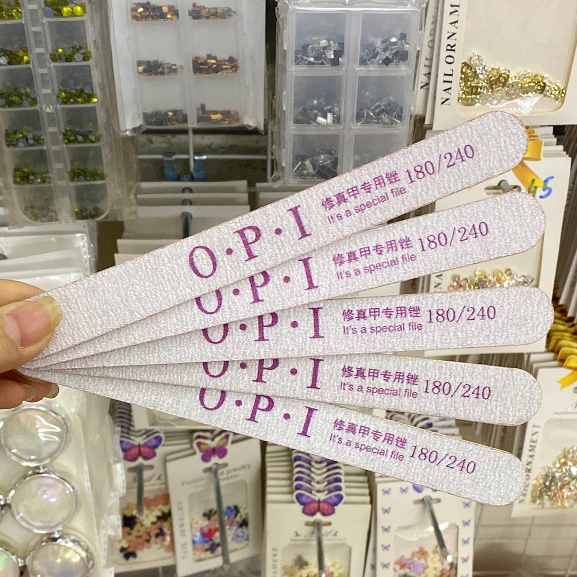 Dũa Móng Tay OPI Loại Mỏng Mịn 180/240 - Sugar Nails