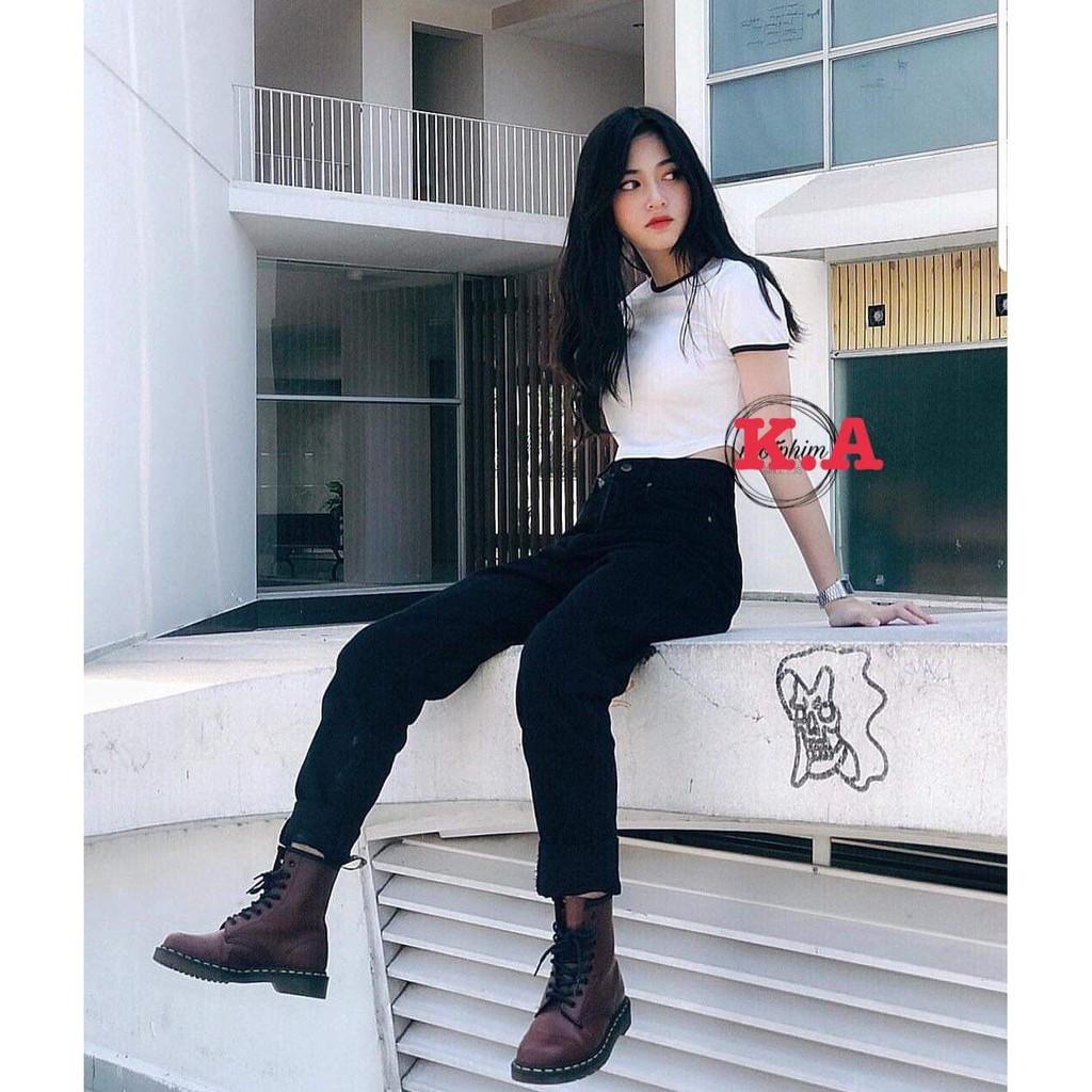 Áo croptop body cổ viền KAN0319