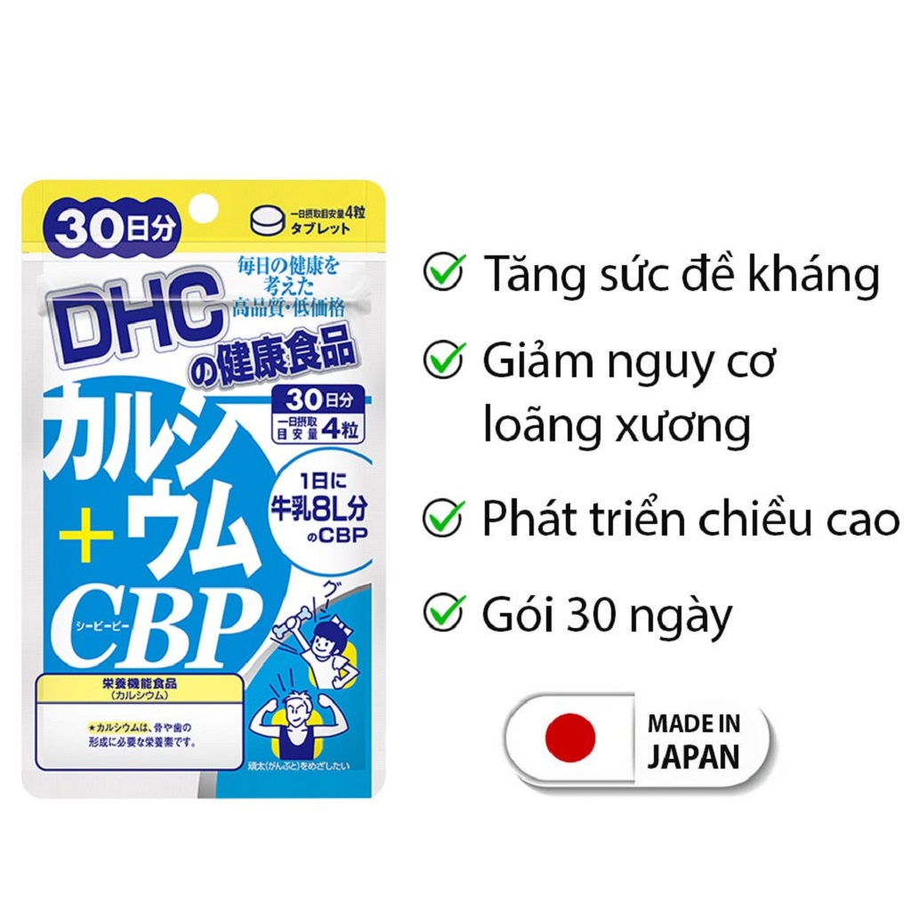 Viên uống canxi DHC Calcium + CBP