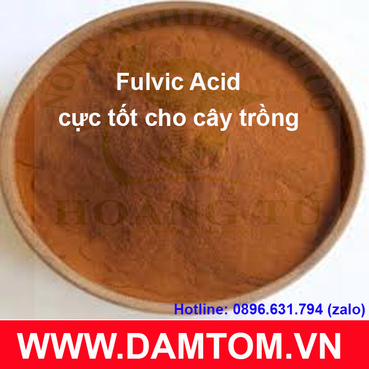 Axit Fulvic 70%- Phân bón (Fulvic Acid) tan trong nước (gói 1kg)