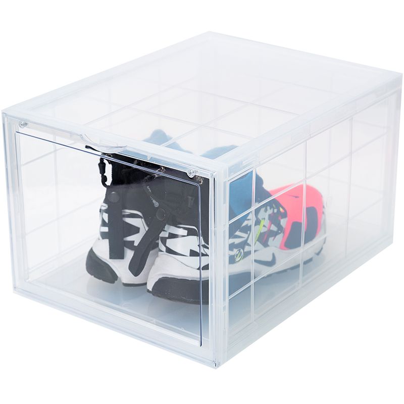 Hộp giày xịn, hộp đựng giày cửa nam châm cao cấp hộp đựng giày dép sneaker box chất liệu nhựa cứng cao cấp hộp size lớn