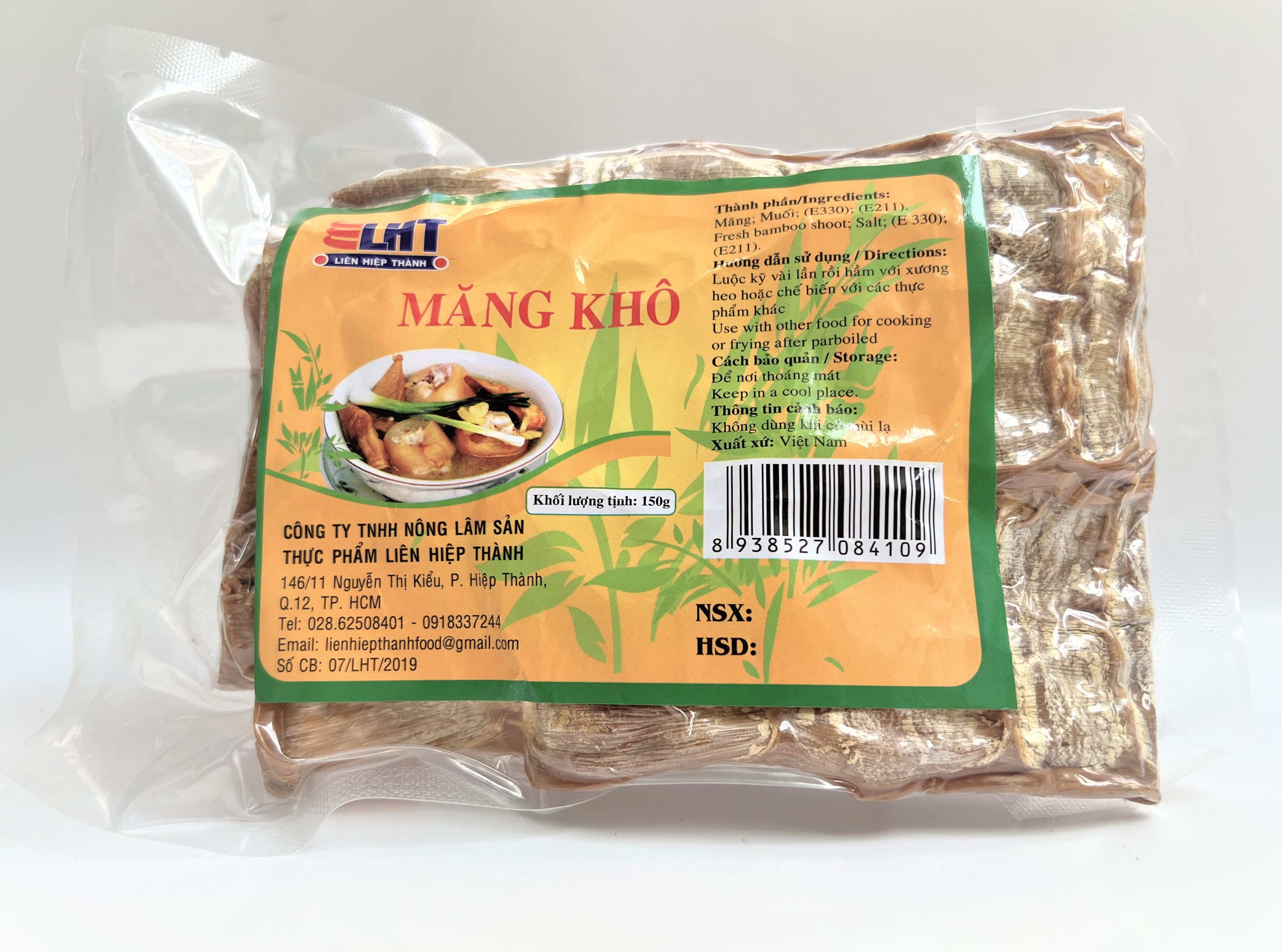 Măng khô sạch - LHT - KL Tịnh 150 gram