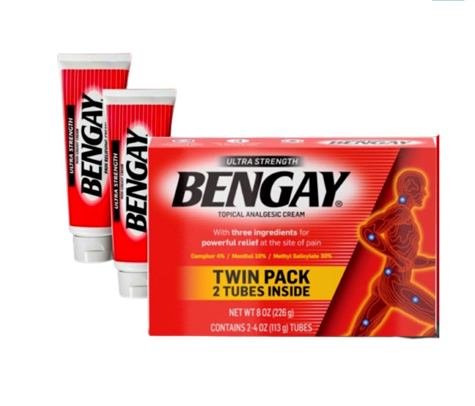 Bengay ultra strength 2 tuýp 226g twin pack dầu nóng xoa bóp chống viêm