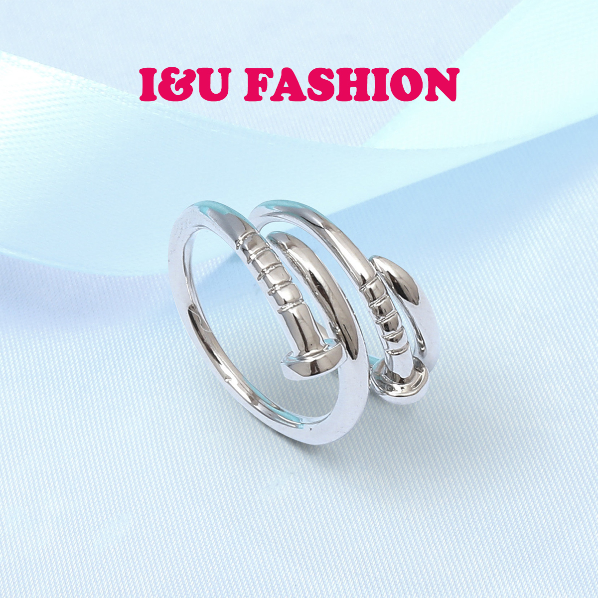 Nhẫn Đinh Tán Nam Nữ 2 Màu Bạc Vàng Chất Liệu Hợp Kim Thiết Kế Độc Đáo Cá Tính Thời Trang Tối Giản ( 1 Chiếc ) NA-14