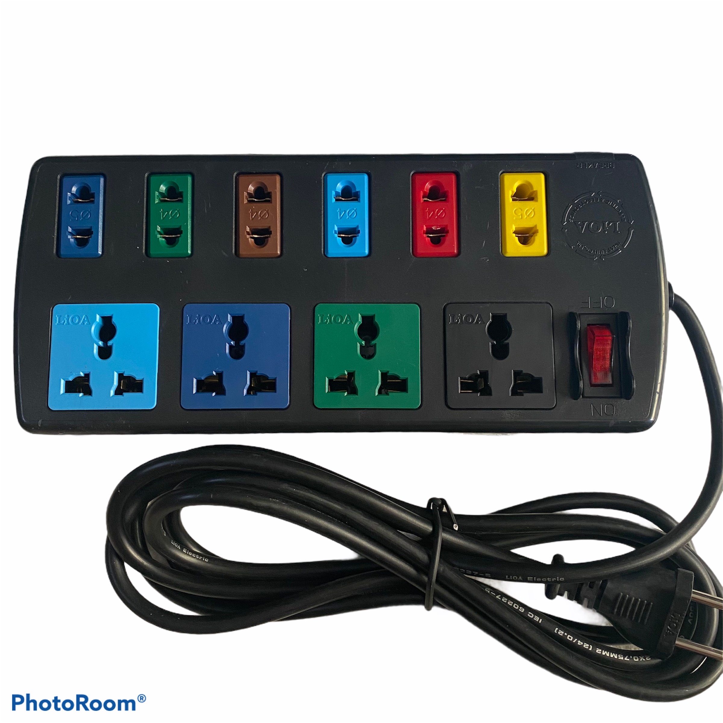 [HCM]Ổ cắm điện 10 lỗ LIOA 4D+6S DÂY 3MX2 - 4D6S32