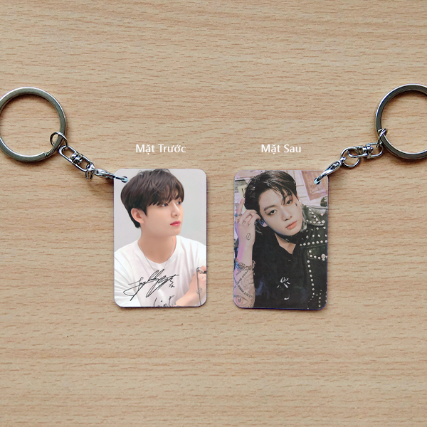 Móc chìa khóa bts hai mặt thời trang sang trọng