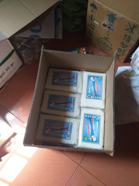 Thạch dừa thô Minh Tâm 1kg + hương dừa