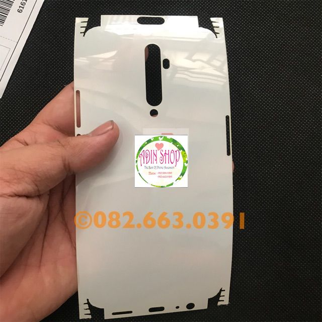 [HCM]Dán PPF Oppo Reno 2F/ Reno 2Z dành cho màn hình mặt lưng full lưng viền siêu bảo vệ loại bóng nhám