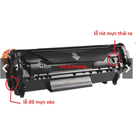 hộp mực máy in 2900 có lỗ đổ mực