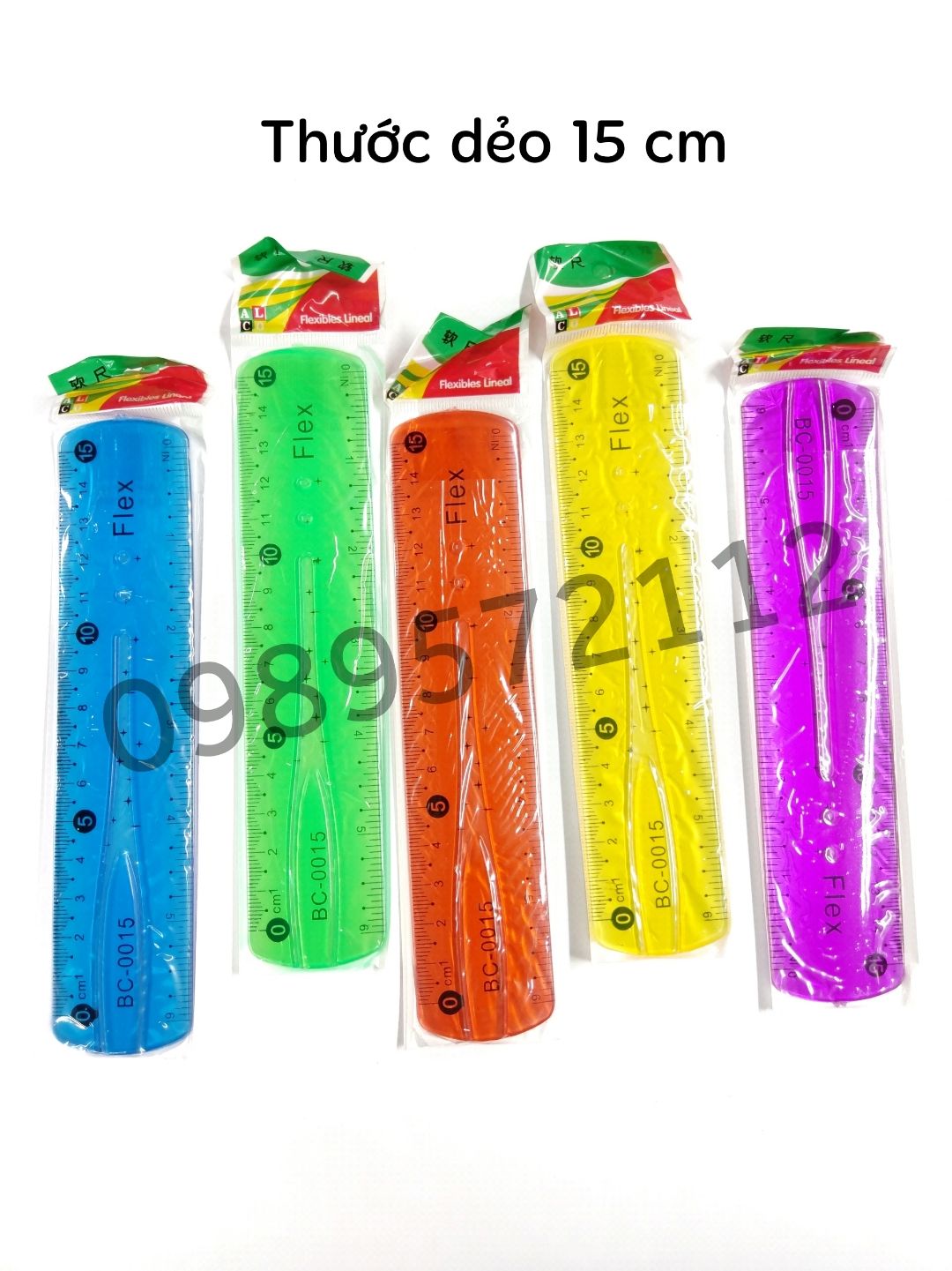 combo 2 cái Thước kẻ dẻo 15cm FLex Bc-0015