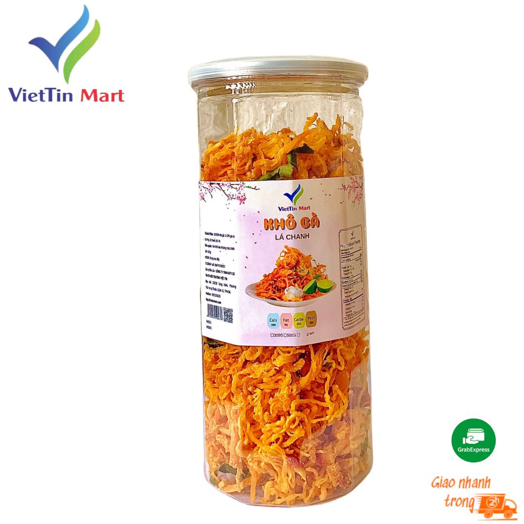 300g khô gà lá chanh lon pet