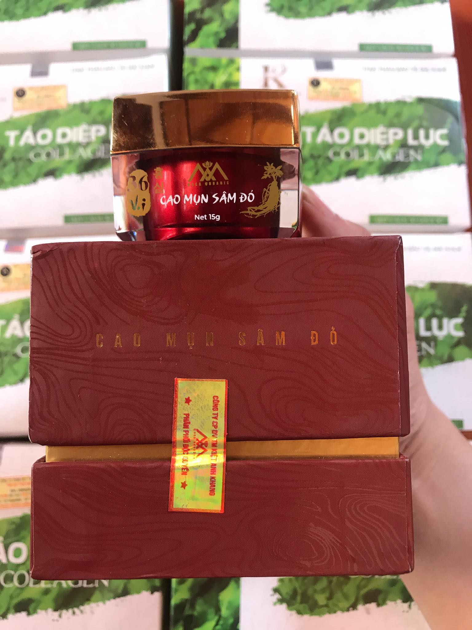 [Chính Hãng] Cao Mụn Sâm Đỏ Hộp 15G