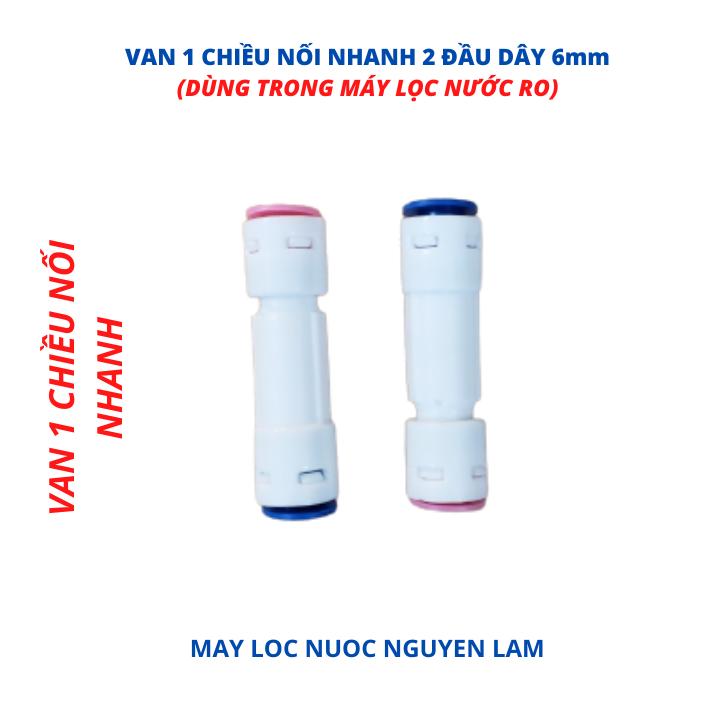 (HCM) Van 1 Chiều Nối Nhanh 2 Đầu Máy Lọc Nước RO