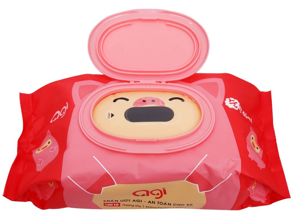 Combo 5 gói khăn giấy ướt Agi Hàn Quốc con heo