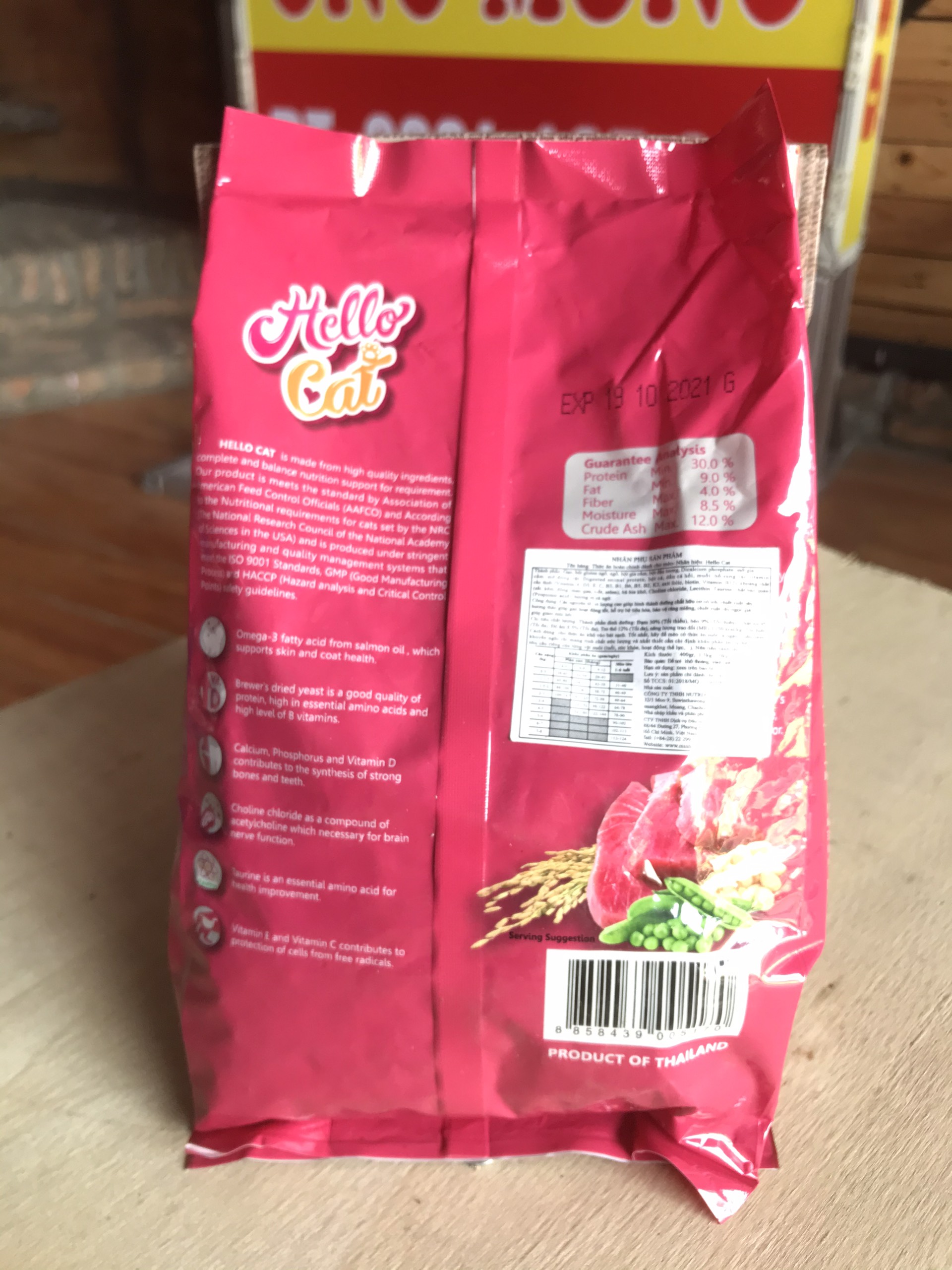 Thức ăn cho mèo Hello Cat - Tuna Flavor 400g - Thức ăn hạt cho mèo